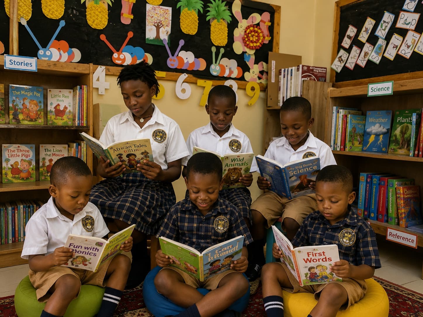Library and reading at Ariguma ACE